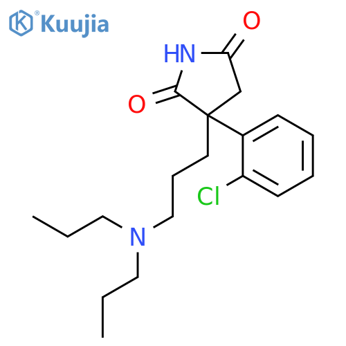 2,5-Pyrrolidinedione, 3-(2-chlorophenyl)-3-[3-(dipropylamino)propyl]- structure