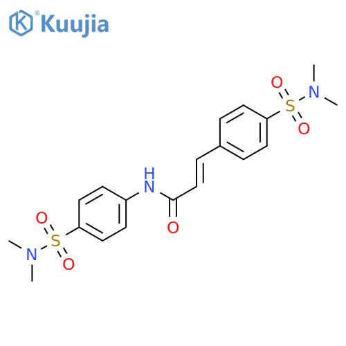 2-Propenamide, N,3-bis[4-[(dimethylamino)sulfonyl]phenyl]-, (E)- structure
