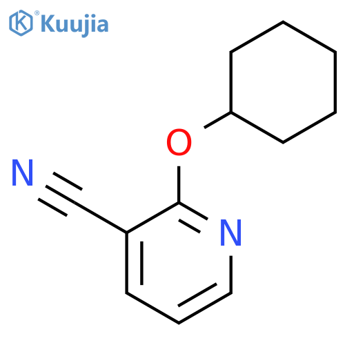 3-Cyano-2-cyclohexyloxypyridine structure
