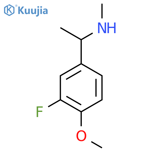 [1-(3-Fluoro-4-methoxyphenyl)ethyl]methylamine structure