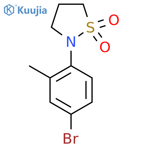 2-(4-Bromo-2-methylphenyl)-1,2-thiazolidine-1,1-dione structure