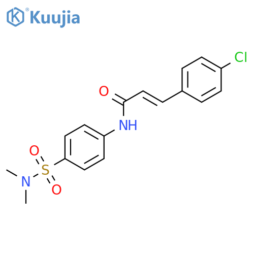 2-Propenamide, 3-(4-chlorophenyl)-N-[4-[(dimethylamino)sulfonyl]phenyl]-, (E)- structure