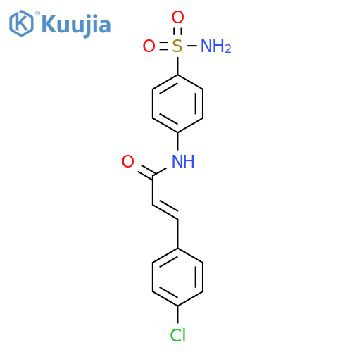 2-Propenamide, N-[4-(aminosulfonyl)phenyl]-3-(4-chlorophenyl)-, (E)- structure