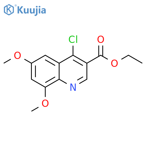 ethyl 4-chloro-6,8-dimethoxyquinoline-3-carboxylate structure