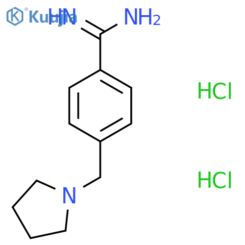 4-(Pyrrolidin-1-ylmethyl)benzene-1-carboximidamide dihydrochloride structure
