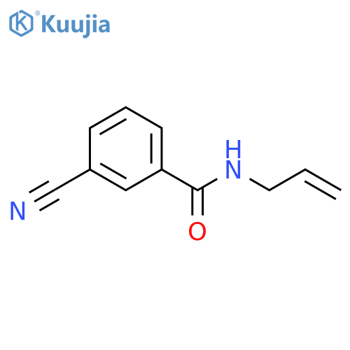 3-cyano-N-(prop-2-en-1-yl)benzamide structure