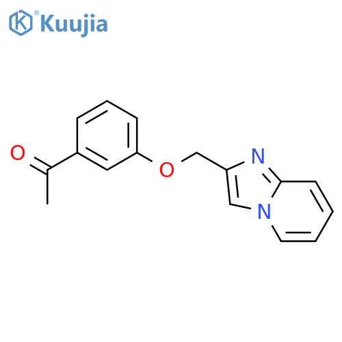 1-(3-{Imidazo1,2-apyridin-2-ylmethoxy}phenyl)ethan-1-one structure
