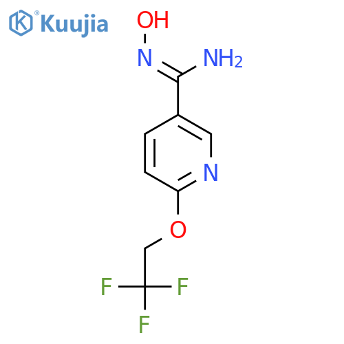 N-Hydroxy-6-(2,2,2-trifluoroethoxy)-nicotinamidine structure