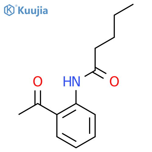 N-(2-acetylphenyl)pentanamide structure