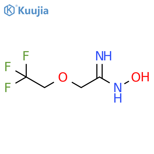 N'-hydroxy-2-(2,2,2-trifluoroethoxy)ethanimidamide structure