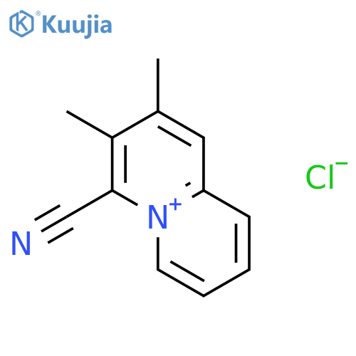Quinolizinium, 4-cyano-2,3-dimethyl-, chloride structure