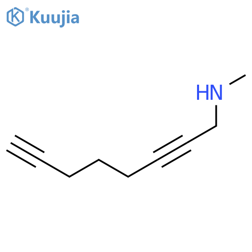 2,7-Octadiyn-1-amine, N-methyl- structure