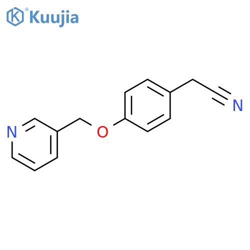 2-4-(Pyridin-3-ylmethoxy)phenylacetonitrile structure
