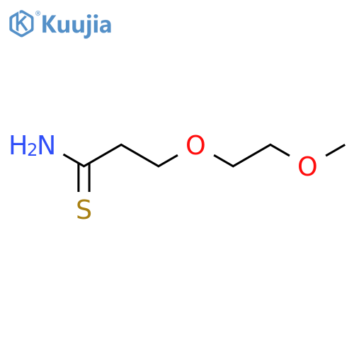 3-(2-Methoxyethoxy)propanethioamide structure