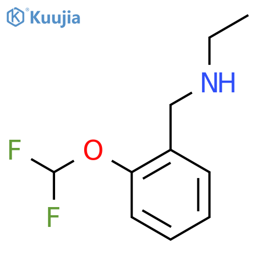 {2-(Difluoromethoxy)phenylmethyl}(ethyl)amine structure