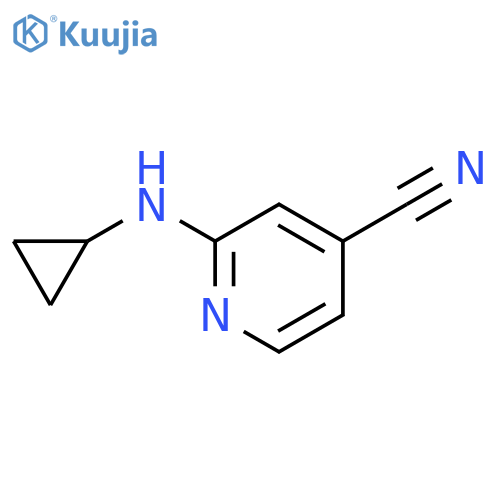 2-(cyclopropylimino)-1,2-dihydropyridine-4-carbonitrile structure
