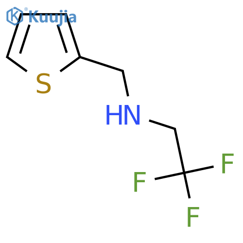 (thiophen-2-ylmethyl)(2,2,2-trifluoroethyl)amine structure