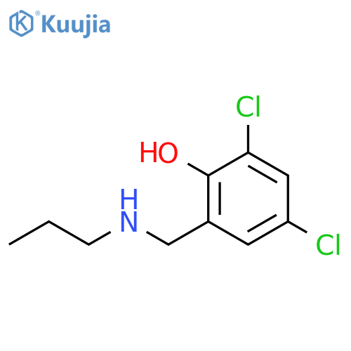 Phenol, 2,4-dichloro-6-[(propylamino)methyl]- structure