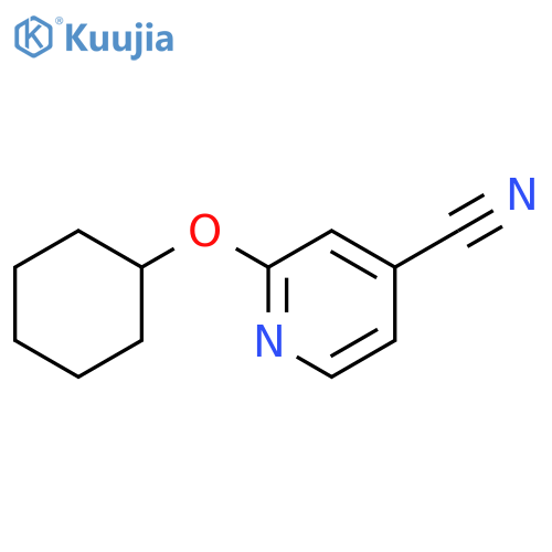 2-(Cyclohexyloxy)isonicotinonitrile structure