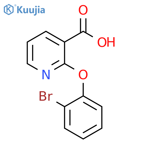 2-(2-bromophenoxy)pyridine-3-carboxylic acid structure