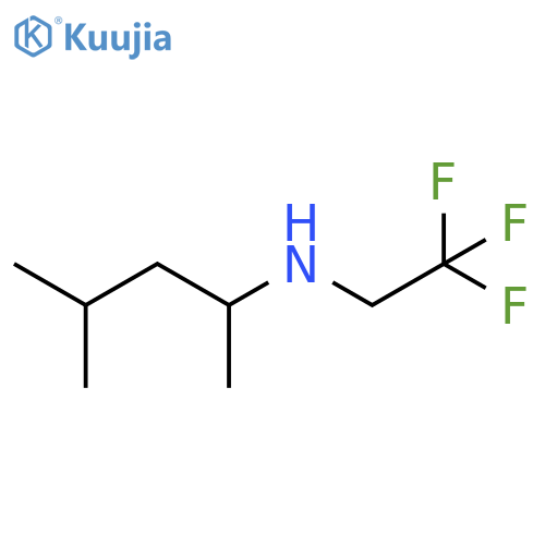 (4-methylpentan-2-yl)(2,2,2-trifluoroethyl)amine structure