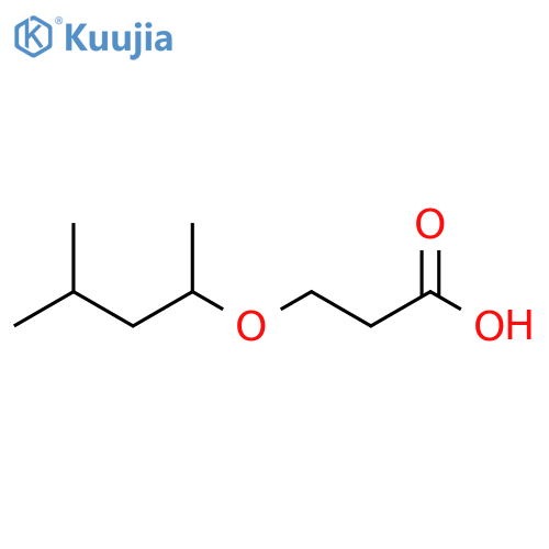 3-(4-Methylpentan-2-yl)oxypropanoic Acid structure