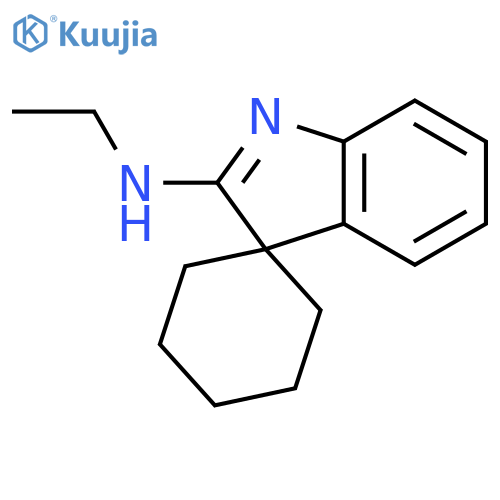 Spiro[cyclohexane-1,3'-[3H]indol]-2'-amine, N-ethyl- structure
