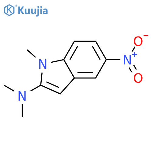 1H-INDOL-2-AMINE, N,N,1-TRIMETHYL-5-NITRO- structure