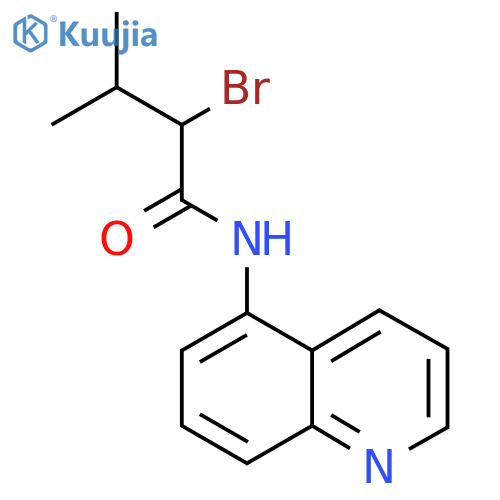 2-Bromo-3-methyl-N-(quinolin-5-yl)butanamide structure