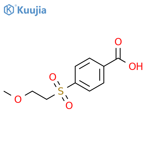 4-(2-methoxyethanesulfonyl)benzoic acid structure
