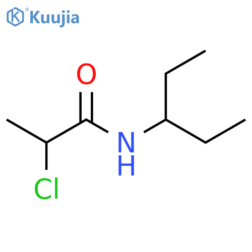 2-chloro-N-(pentan-3-yl)propanamide structure