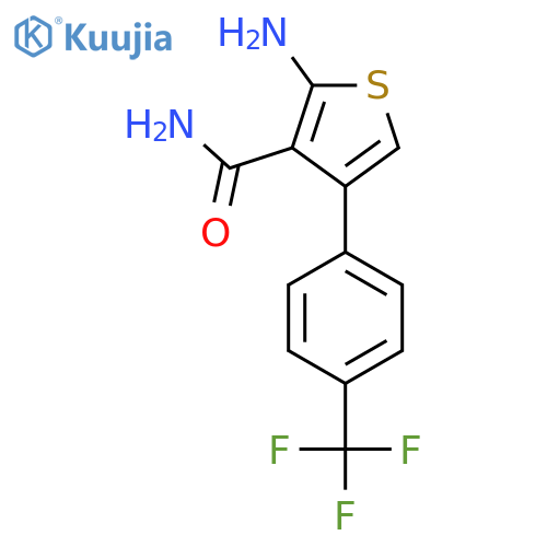 2-Amino-4-4-(trifluoromethyl)phenylthiophene-3-carboxamide structure