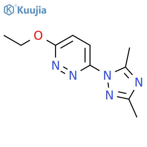 Pyridazine, 3-(3,5-dimethyl-1H-1,2,4-triazol-1-yl)-6-ethoxy- structure