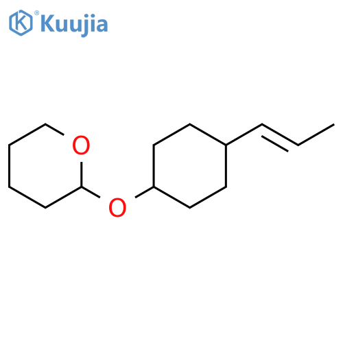 2H-Pyran, tetrahydro-2-[[4-(1-propenyl)cyclohexyl]oxy]- structure