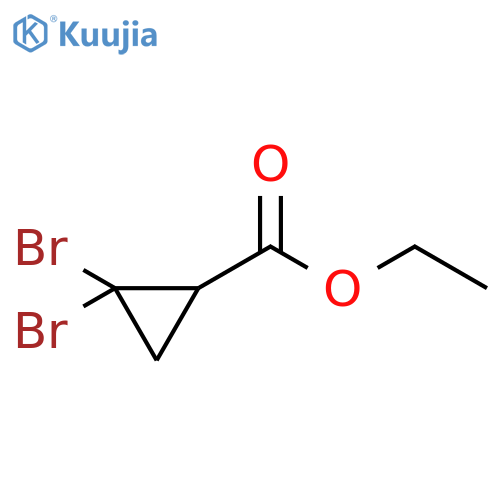 Cyclopropanecarboxylic acid, 2,2-dibromo-, ethyl ester structure