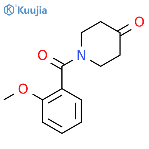 1-(2-Methoxy-benzoyl)-piperidin-4-one structure