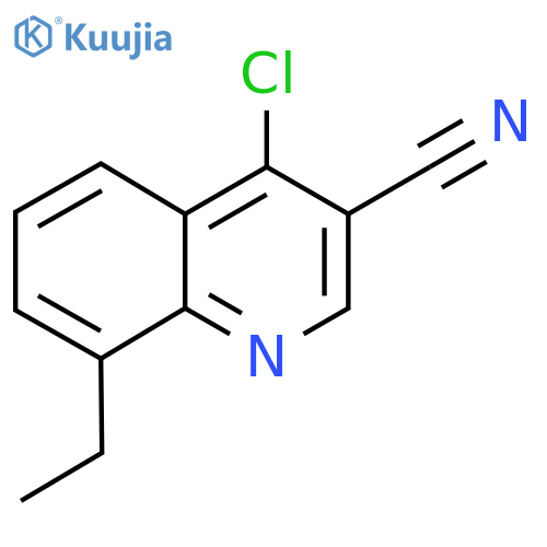 4-Chloro-8-ethylquinoline-3-carbonitrile structure