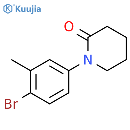 1-(4-bromo-3-methylphenyl)piperidin-2-one structure