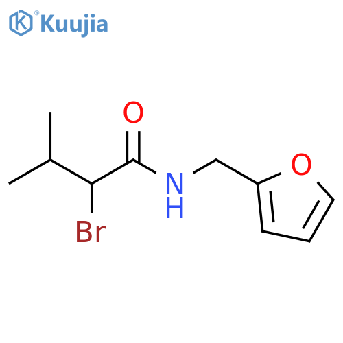 2-bromo-N-(furan-2-yl)methyl-3-methylbutanamide structure