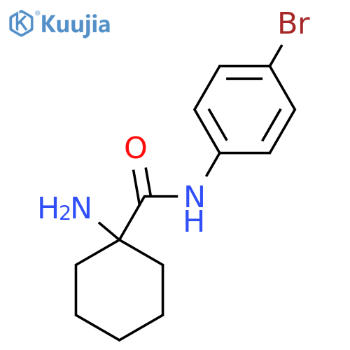 1-Amino-N-(4-bromophenyl)cyclohexane-1-carboxamide structure