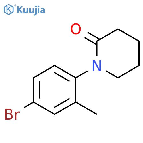 1-(4-bromo-2-methylphenyl)piperidin-2-one structure