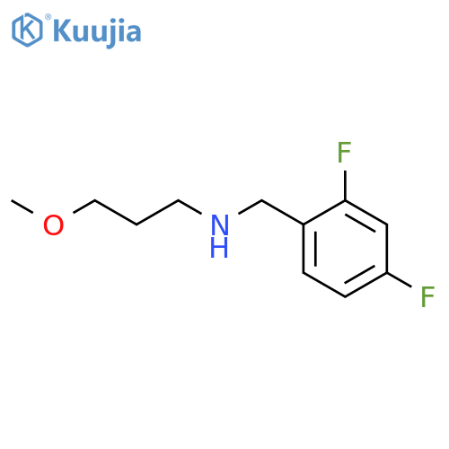 (2,4-difluorophenyl)methyl(3-methoxypropyl)amine structure