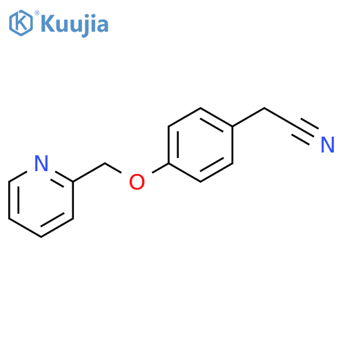 2-4-(Pyridin-2-ylmethoxy)phenylacetonitrile structure