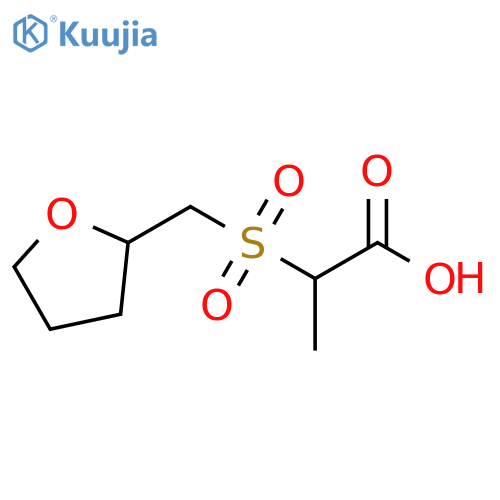 2-[(oxolan-2-yl)methanesulfonyl]propanoic acid structure