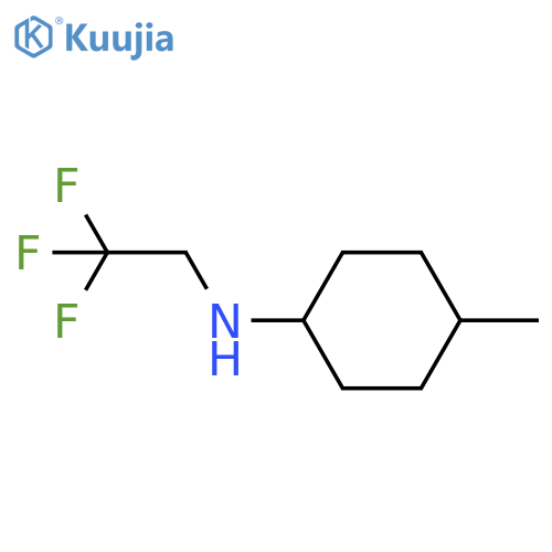 4-methyl-N-(2,2,2-trifluoroethyl)cyclohexan-1-amine structure