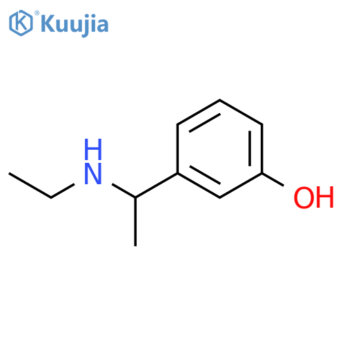 3-1-(ethylamino)ethylphenol structure