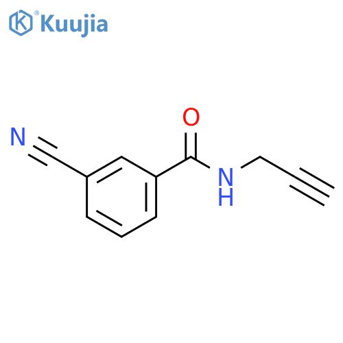 3-cyano-N-(prop-2-yn-1-yl)benzamide structure