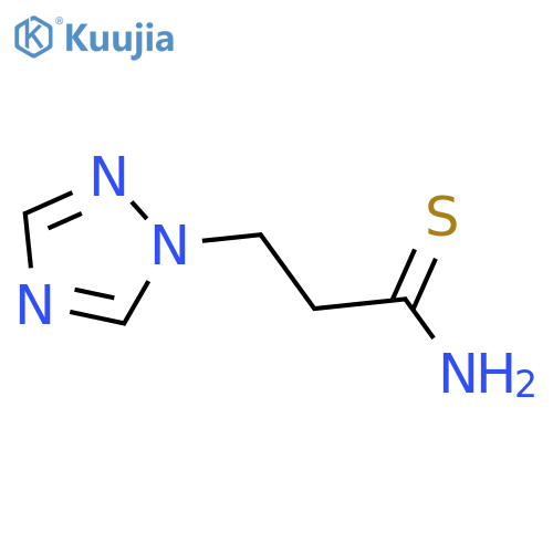 3-(1H-1,2,4-triazol-1-yl)propanethioamide structure