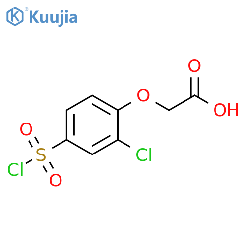 2-2-Chloro-4-(chlorosulfonyl)phenoxyacetic Acid structure