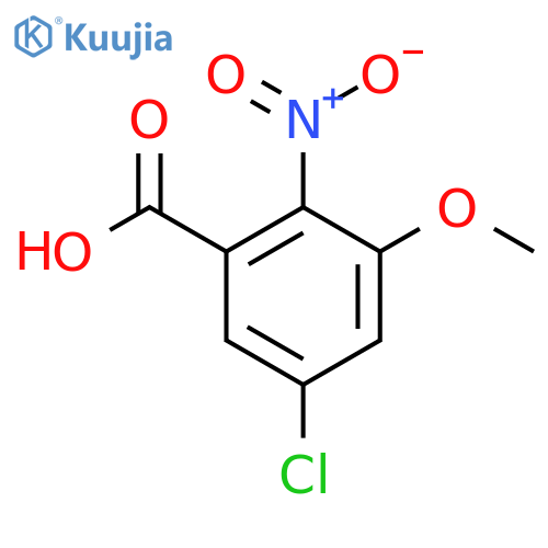 5-Chloro-3-methoxy-2-nitrobenzoic acid structure